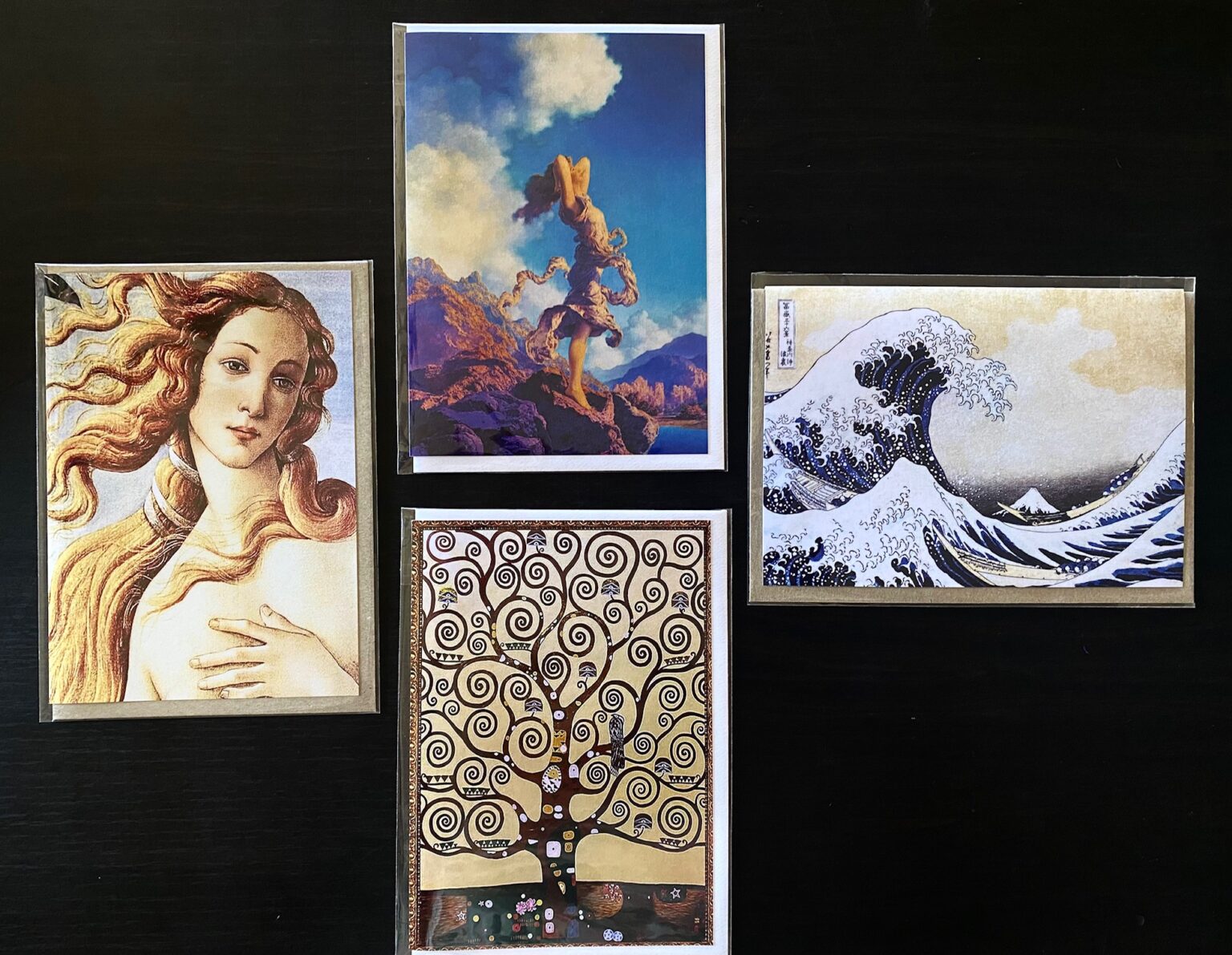 Preprinted without a Border/white and brown envelopes